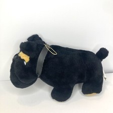 Bulldog Black Dog 10" Plush Stuffed Animal Toy Puppy