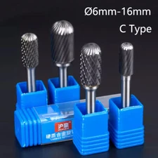 Carbide Rotary File C Type Burr Tungsten Cutter Ø6mm-16mm Grinding Drill Bit