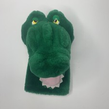 Vintage Aurora Plush Alligator Crocodile Hand Puppet Stuffed Animal Toy 10"