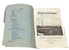 Pictorial Guide Book & Map of National Interest Washington DC Monument 1913