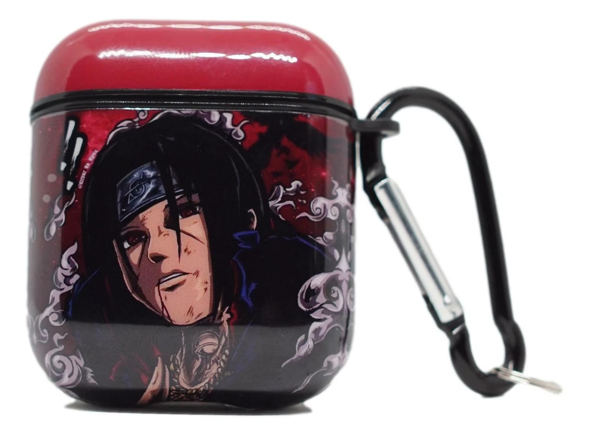 Anime Naruto AirPod Case Itachi Uchiha Sharingan Genjustu With keychain Holder