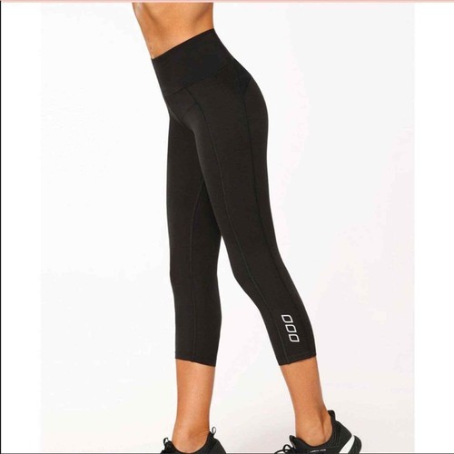 LORNA JANE Black Cropped Leggings XXS 