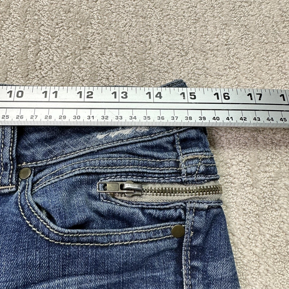 Jeans Buffalo David Bitton Mujer Talla 27 Stanza Tiro Bajo Elástico Cigarrillo Foto 2 de 4