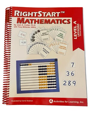 RIGHTSTART MATHEMATICS LEVEL A LESSONS~Spiral~2nd Ed.~homeschool math~BRAND NEW