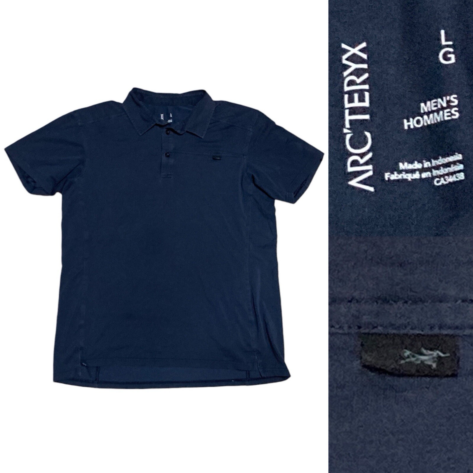 ARC'TERYX Polo Arc’teryx Captive S S uomo taglia Large colore blu navy