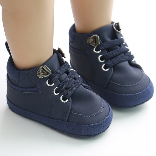 Baby Girl Boys Shoes Solid Cross-tied Fashion Toddler Walkers Kids Shoes Boot - Picture 21 of 24