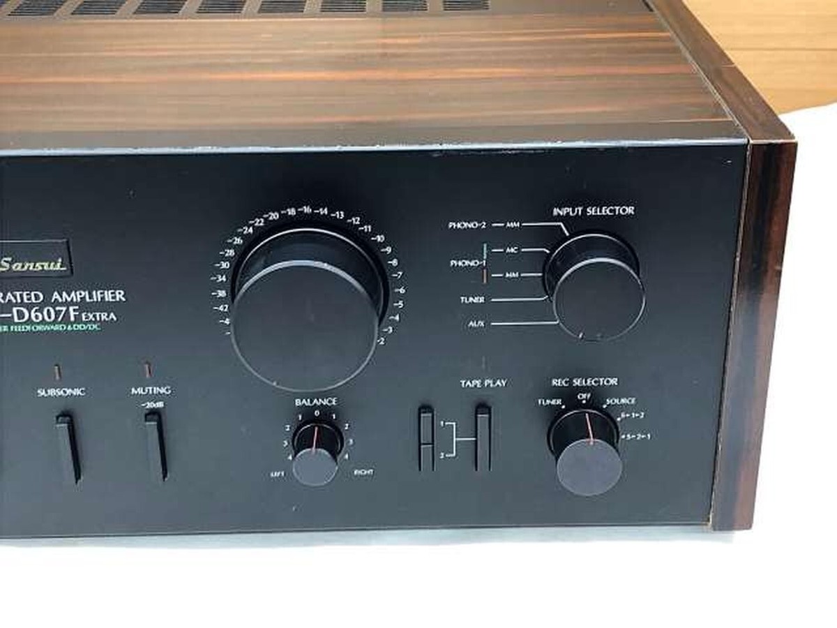 SANSUI AU-D607F EXTRA Stereo Integrated Amplifier Working SANSUI AU-D607F EXTRA Stereo Integrated Amplifier Working
