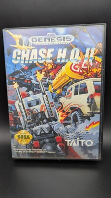 Chase H.Q. II (Chase HQ 2) (Sega Genesis, 1993) Authentic Game Cartridge + Case