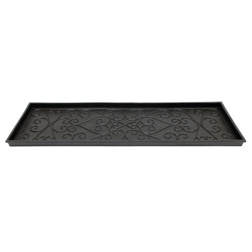 Scrollwork Rubber Boot Tray, Large