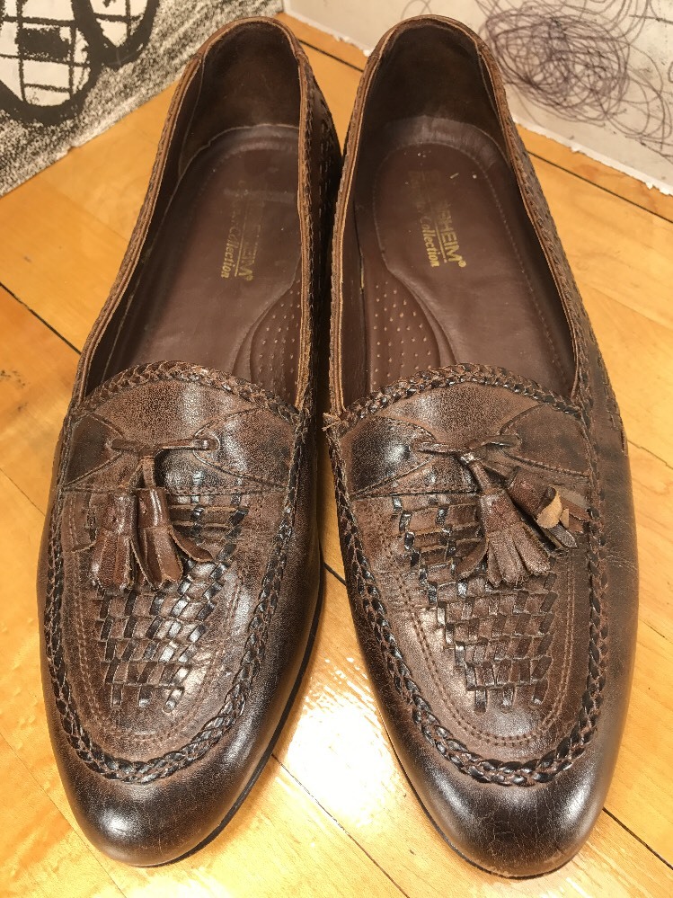 Florsheim Designer Collection Brown Leather Tassel Loafers  display picture 3