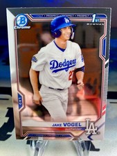 2021 Jake Vogel Bowman Chrome Prospects 1st Bowman #BCP-59 Los Angeles Dodgers