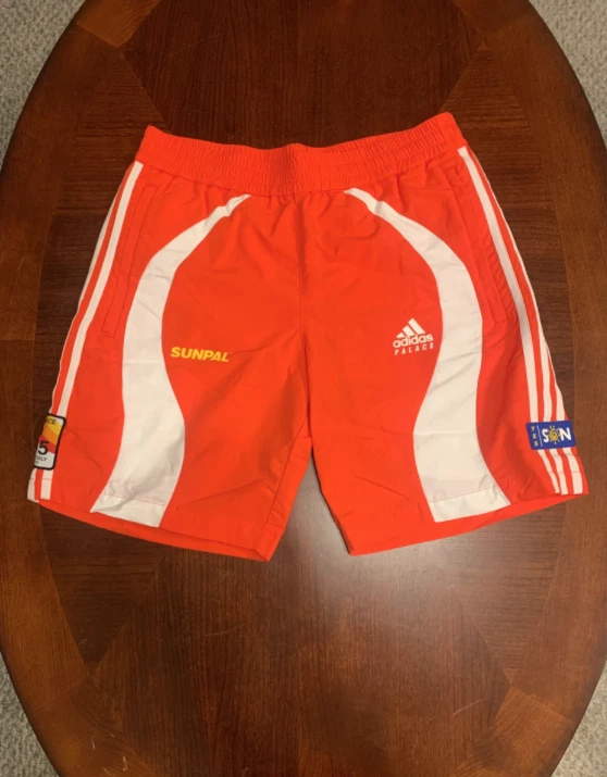Palace Adidas Sunpal Shorts Orange Sz Small