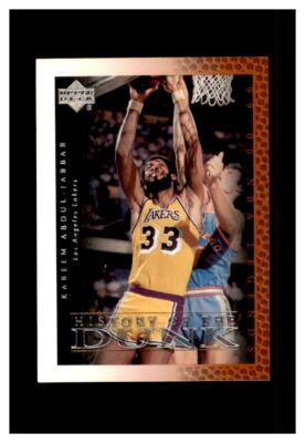 1999 Upper Deck NBA Legends History of the Dunk #54 Kareem Abdul-Jabbar LAKERS