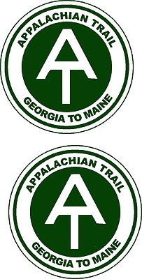 2 APPALACHIAN TRAIL logo  decals  FREE SHIPPING