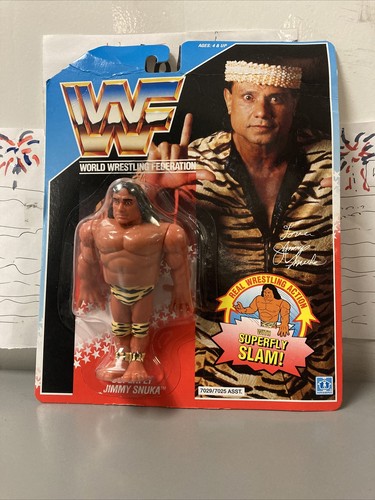WWF Superfly Jimmy Snuka MOC Hasbro Series 2 WWE F...