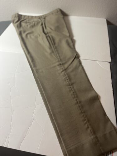 Guabello Pants Men 38 Olive Green Wool Super 150s Onefifty EVO Comfort Waistband - Picture 3 of 7