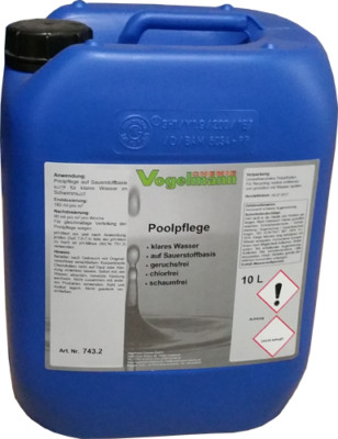 10 l Poolpflege WBD Aktivsauerstoff für Schwimmbäder, chlorfrei