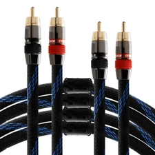 Pair Ultra-High Purity 6N OCC Copper HiFi Audio Signal Interconnect RCA Cable