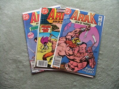 DC Comics Lot of 3 Arak Son of Thunder Books Issues 17, 20, 22.