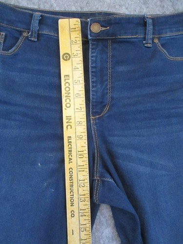Bandolino Jeans Womens 16 Blue Denim Amy Slim Straight Leg High Rise Dark 37x30 - Picture 12 of 16