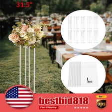 10pcs 31.5" Tall Flower Vases Acrylic Flower Stand Wedding Centerpieces Decor