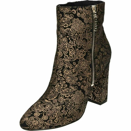 LADIES RAVEL FENICE V&A COLLECTION BLACK PRINT ANKLE BOOT UK SZ 4 BNIB - Picture 4 of 10