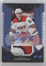 2019-20 Upper Deck Trilogy Blue Foil 3/25 Teuvo Teravainen #17 Patch Auto 8tn