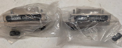 Lot of 2 L-Com CIB24BA IEEE-488 GPIB Bulkhead Adapters (Male to Female) NOS