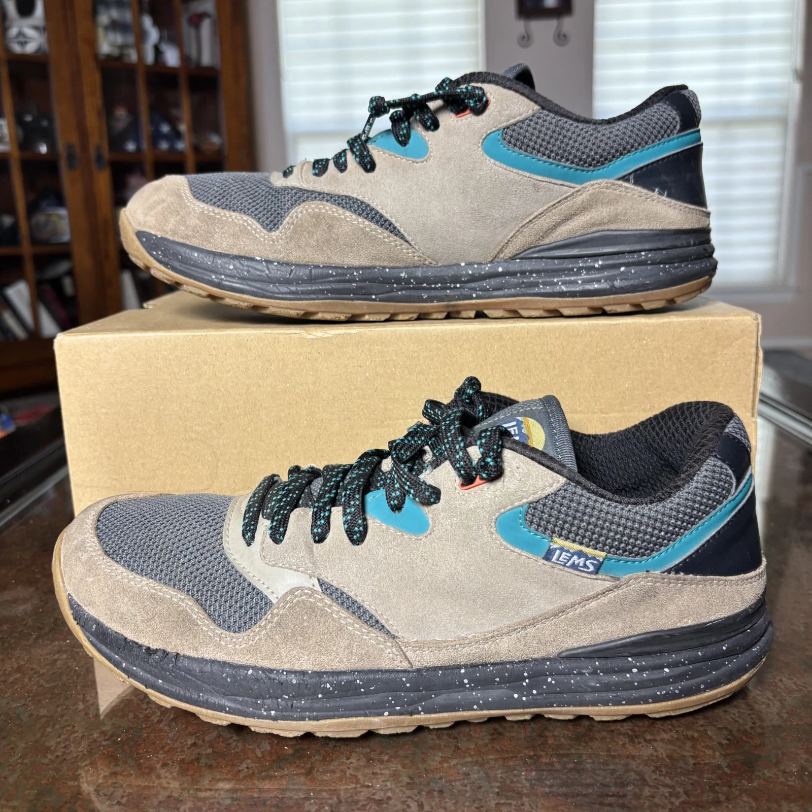 Lems Trail Head Shoes Mens 10.5 Brown Trail Running Outdoor Minimalist Sneakers