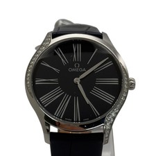 Omega De Ville Tresor 428.18.36.60.03.001 Diamond Bezel Black Dial 36mm 2020