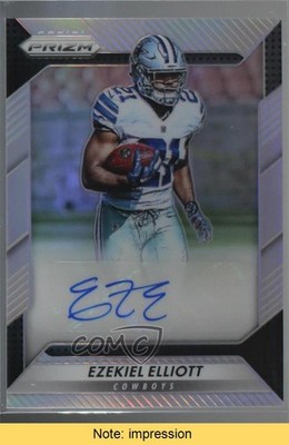 2016 Panini Prizm Rookie Silver Ezekiel Elliott #RA-EZE Auto READ 2j6