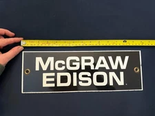 Antique McGraw Edison Porcelain Sign -GREAT CONDITION