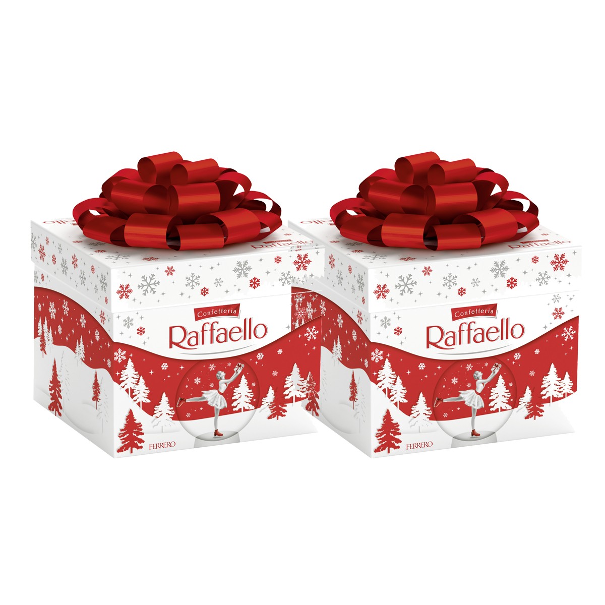 Caja De Regalo Raffaello Con Cinta Decorativa Y Chocolates 300G Paquete De 2