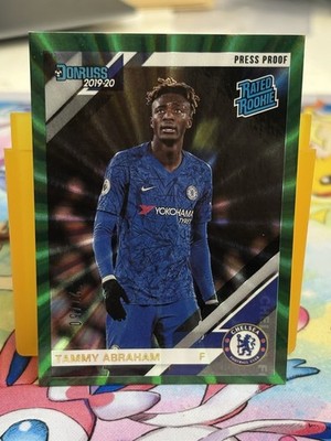 2019-20 Chronicles Tammy Abraham Rated Rookie Press Proof Green /50 Chelsea FC