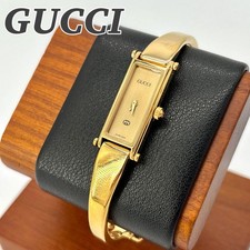 GUCCI Bangle Watch 1500 Gold Women's Quartz