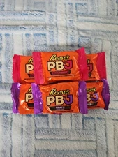 Reese's PB&J Limited Edition 3 Strawberry 3 Grape Cups 12/25/25 New Peanut Butte