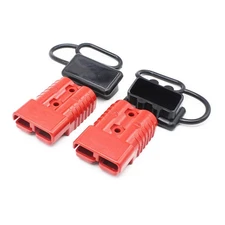 Pair Battery Quick Connect 350A 2/0 AWG Wire Harness Plug Waterproof Cap Kit