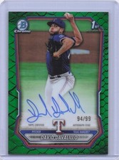 David Davalillo Bowman Chrome 2026 Green /99 Auto