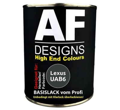 500ml Autolack für Lexus UAB6 Dark Gray Metallic  Autolack Spritzfertig