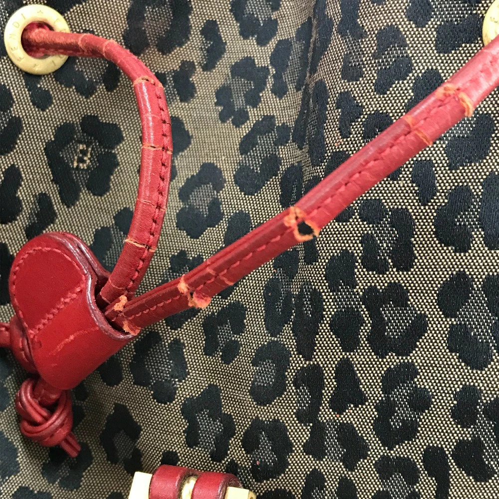 Fendi Leopard Pattern Backpack Rucksack Canvas/Le… - image 8