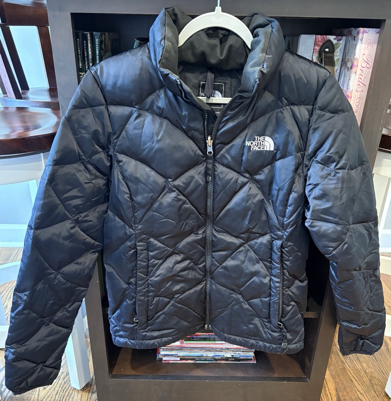 The North Face TNF 550 Women's Black Goose Down Puffer Jacket Size M