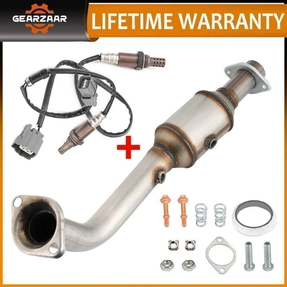 Каталитический преобразователь с комплектом датчиков O2 для 2003-2011 Honda Element 2,4 л прямая посадка - Изображение 3 из 4