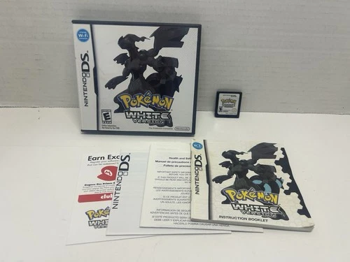 Pokemon White Version Nintendo DS Complete CIB w/ Manuals & Inserts Tested