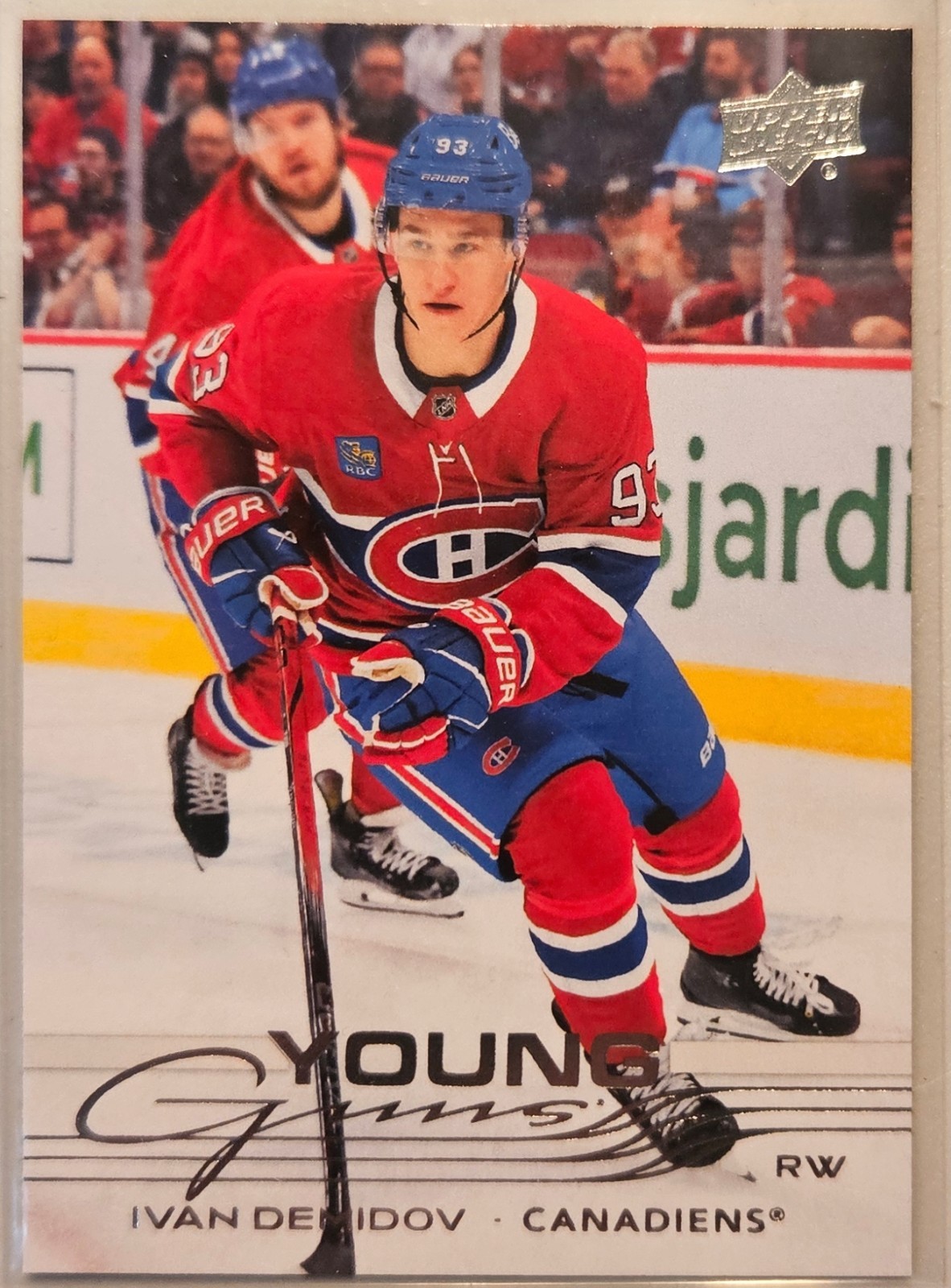 2025-26 Upper Deck Series 1 Ivan Demidov #205 Young Guns RC Montreal Canadiens 