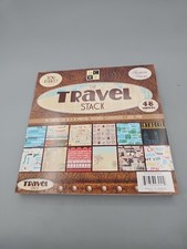 NEW DCWV - The Travel Stack 8  x 8  Cardstock 48 Sheets