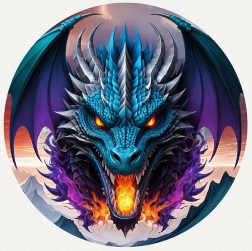 Hayleybug 1 oz Doomfire Dragon Silver Round  Mintage of  15 w/ COA