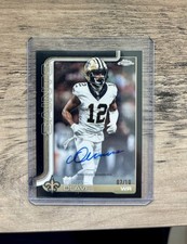 2025 Topps Chrome Football Chris Olave Autograph Black Refractor /10 #BA-CO