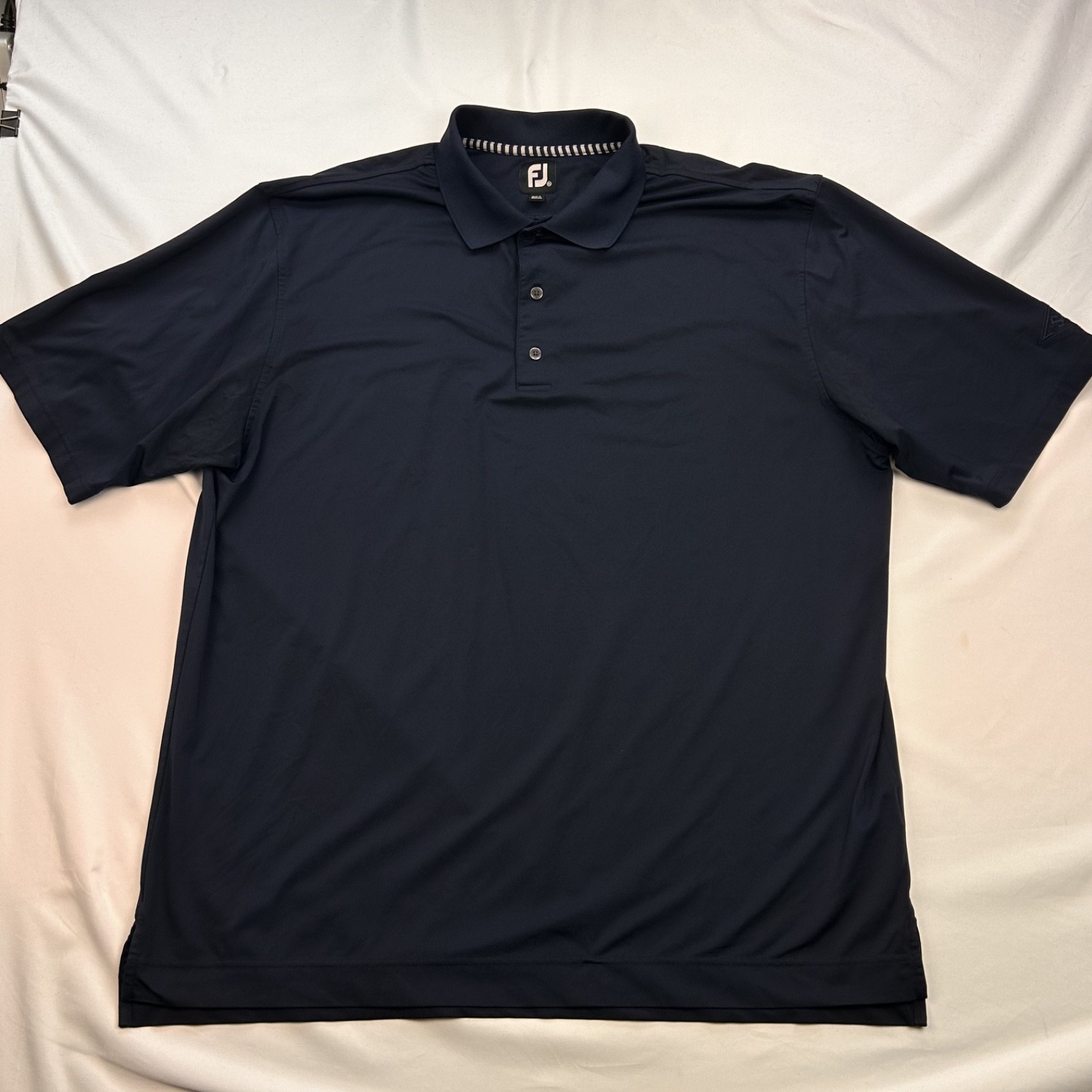 FootJoy Men Solid Navy Polyester Short Sleeve Gol… - image 6