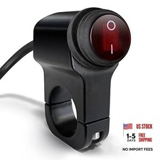 Motorcycle Handlebar Switch ATV Handlebar Light Switch 12V 1 Piece Red