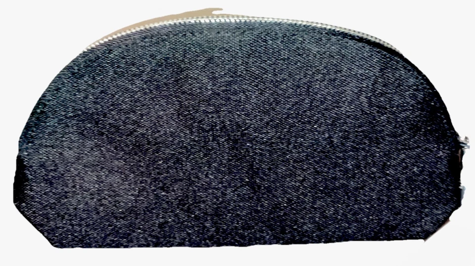 Bolso de mano Calvin Klein negro para artículos de tocador maquillaje fragancia lona cremallera etiquetas nuevas Foto 3 de 4